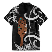 New Zealand Maripi Family Matching Mermaid Dress and Hawaiian Shirt Silver Fern Mix Aotearoa Maori Pattern