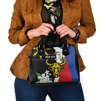 Personalised Philippines Carabao Shoulder Handbag Filipino Sun Mix Sampaguita Flower