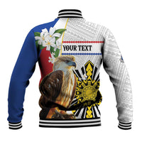 Personalised Philippines Eagle Baseball Jacket Filipino Sun Mix Sampaguita Flower