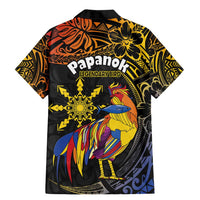 Philippines Sarimanok Family Matching Mermaid Dress and Hawaiian Shirt Papanok Legendary Bird Okir Polynesian Pattern