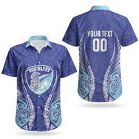 Northland 2026 Rugby Custom Couples Matching Off The Shoulder Long Sleeve Dress and Hawaiian Shirt NZ Maori Silver Fern LT14 - Polynesian Pride