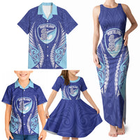 Northland 2026 Rugby Custom Family Matching Tank Maxi Dress and Hawaiian Shirt NZ Maori Silver Fern LT14 - Polynesian Pride