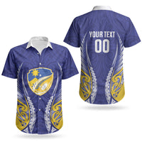 Otago 2026 Rugby Custom Couples Matching Off The Shoulder Long Sleeve Dress and Hawaiian Shirt NZ Maori Silver Fern LT14 - Polynesian Pride