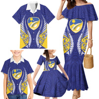 Otago 2026 Rugby Custom Family Matching Mermaid Dress and Hawaiian Shirt NZ Maori Silver Fern LT14 - Polynesian Pride