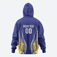 Otago 2026 Rugby Custom Zip Hoodie NZ Maori Silver Fern