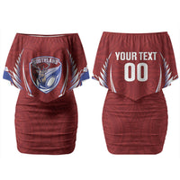 Southland 2026 Rugby Custom Couples Matching Off Shoulder Short Dress and Hawaiian Shirt NZ Maori Silver Fern LT14 - Polynesian Pride