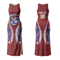 Southland 2026 Rugby Custom Couples Matching Tank Maxi Dress and Hawaiian Shirt NZ Maori Silver Fern LT14 - Polynesian Pride