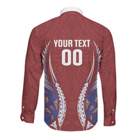 Southland 2026 Rugby Custom Long Sleeve Button Shirt NZ Maori Silver Fern LT14 - Polynesian Pride