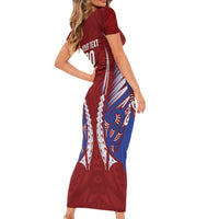Southland 2026 Rugby Custom Short Sleeve Bodycon Dress NZ Maori Silver Fern LT14 - Polynesian Pride