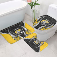 Taranaki 2026 Rugby Custom Bathroom Set NZ Maori Silver Fern LT14 - Polynesian Pride