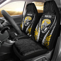 Taranaki 2026 Rugby Custom Car Seat Cover NZ Maori Silver Fern