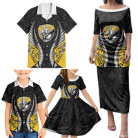 Taranaki 2026 Rugby Custom Family Matching Puletasi and Hawaiian Shirt NZ Maori Silver Fern LT14 - Polynesian Pride