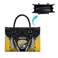 Taranaki 2026 Rugby Custom Leather Bag NZ Maori Silver Fern