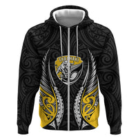 Taranaki 2026 Rugby Custom Zip Hoodie NZ Maori Silver Fern
