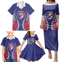 Tasman Bay 2026 Rugby Custom Family Matching Puletasi and Hawaiian Shirt NZ Maori Silver Fern LT14 - Polynesian Pride