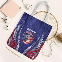 Tasman Bay 2026 Rugby Custom Tote Bag NZ Maori Silver Fern