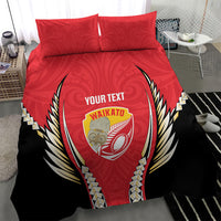 Waikato 2026 Rugby Custom Bedding Set NZ Maori Silver Fern