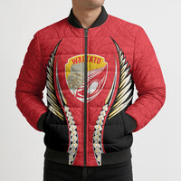 Waikato 2026 Rugby Custom Bomber Puffer Jacket NZ Maori Silver Fern