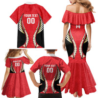 Waikato 2026 Rugby Custom Family Matching Mermaid Dress and Hawaiian Shirt NZ Maori Silver Fern LT14 - Polynesian Pride