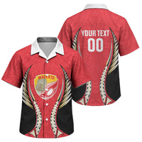 Waikato 2026 Rugby Custom Family Matching Puletasi and Hawaiian Shirt NZ Maori Silver Fern LT14 Son's Shirt Red - Polynesian Pride