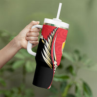 Waikato 2026 Rugby Custom Tumbler With Handle NZ Maori Silver Fern