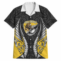 Wellington 2026 Rugby Custom Hawaiian Shirt NZ Maori Silver Fern LT14 Black - Polynesian Pride