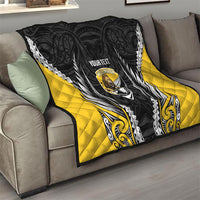 Wellington 2026 Rugby Custom Quilt NZ Maori Silver Fern