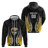 Wellington 2026 Rugby Custom Zip Hoodie NZ Maori Silver Fern