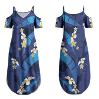 Teal Purple Banana Leaf Hawaii Family Matching Summer Maxi Dress and Hawaiian Shirt Lau Maia Plumeria Tropical Summer Vibes