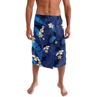 Teal Purple Banana Leaf Hawaii Lavalava Lau Maia Plumeria Tropical Summer Vibes