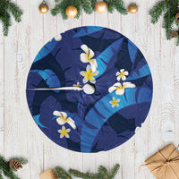 Teal Purple Banana Leaf Hawaii Tree Skirt Lau Maia Plumeria Tropical Summer Vibes LT14 Casual Teal Purple - Polynesian Pride