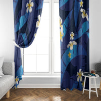 Teal Purple Banana Leaf Hawaii Window Curtain Lau Maia Plumeria Tropical Summer Vibes