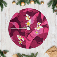Pink Banana Leaf Hawaii Tree Skirt Lau Maia Plumeria Tropical Summer Vibes LT14 Casual Pink - Polynesian Pride