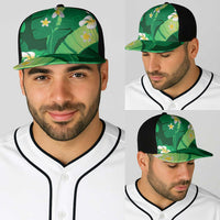 Green Banana Leaf Hawaii Baseball Net Cap Lau Maia Plumeria Tropical Summer Vibes