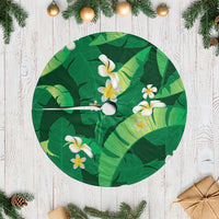 Green Banana Leaf Hawaii Tree Skirt Lau Maia Plumeria Tropical Summer Vibes LT14 Casual Green - Polynesian Pride