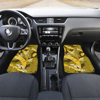 Yellow Banana Leaf Hawaii Car Mats Lau Maia Plumeria Tropical Summer Vibes