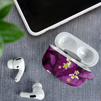Purple Banana Leaf Hawaii AirPods Case Lau Maia Plumeria Tropical Summer Vibes