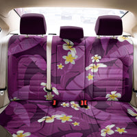 Purple Banana Leaf Hawaii Back Car Seat Cover Lau Maia Plumeria Tropical Summer Vibes