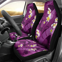 Purple Banana Leaf Hawaii Car Seat Cover Lau Maia Plumeria Tropical Summer Vibes