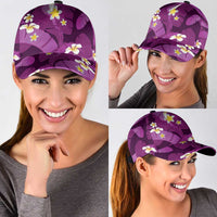 Purple Banana Leaf Hawaii Classic Cap Lau Maia Plumeria Tropical Summer Vibes