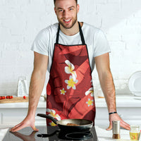 Red Banana Leaf Hawaii Apron Lau Maia Plumeria Tropical Summer Vibes