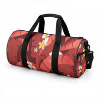 Red Banana Leaf Hawaii Duffle Bag Lau Maia Plumeria Tropical Summer Vibes