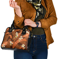 Orange Banana Leaf Hawaii Shoulder Handbag Lau Maia Plumeria Tropical Summer Vibes