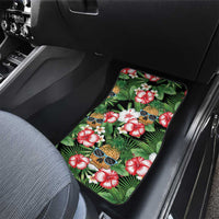 Pineapple Skull Aloha Hawaii Car Mats Summer Vibes Tropical Seamless Pattern - Polynesian Pride