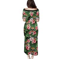 Pineapple Skull Aloha Hawaii Family Matching Puletasi and Hawaiian Shirt Summer Vibes Tropical Seamless Pattern - Polynesian Pride