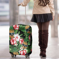 Pineapple Skull Aloha Hawaii Luggage Cover Summer Vibes Tropical Seamless Pattern - Polynesian Pride