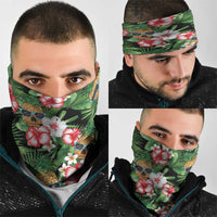 Pineapple Skull Aloha Hawaii Neck Gaiter Summer Vibes Tropical Seamless Pattern LT14