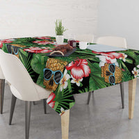 Pineapple Skull Aloha Hawaii Tablecloth Summer Vibes Tropical Seamless Pattern - Polynesian Pride