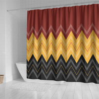 Kaokao Maori Tukutuku Inspired New Zealand Shower Curtain LT14 - Polynesian Pride