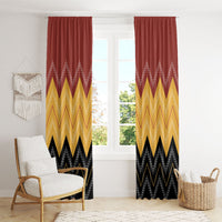 Kaokao Maori Tukutuku Inspired New Zealand Window Curtain
